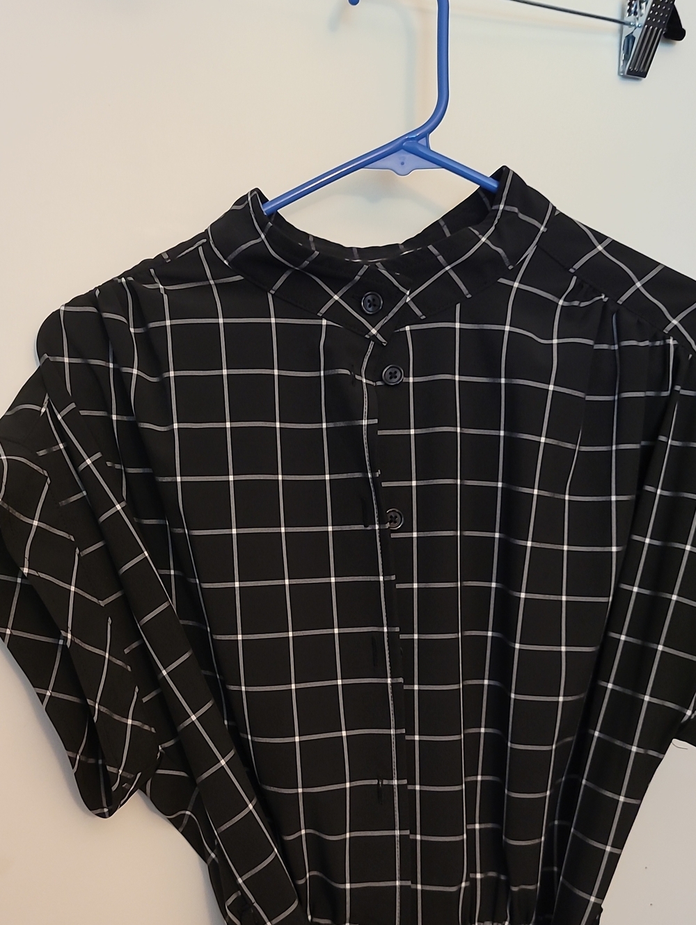 Calvin Klein Black Windowpane Maxi Dress